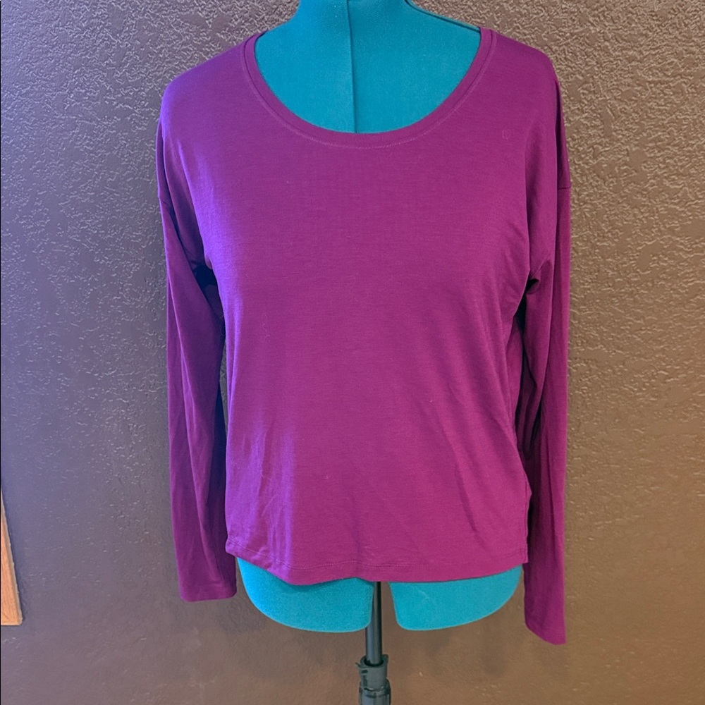 Athleta Vibrant Purple Long Sleeve Top